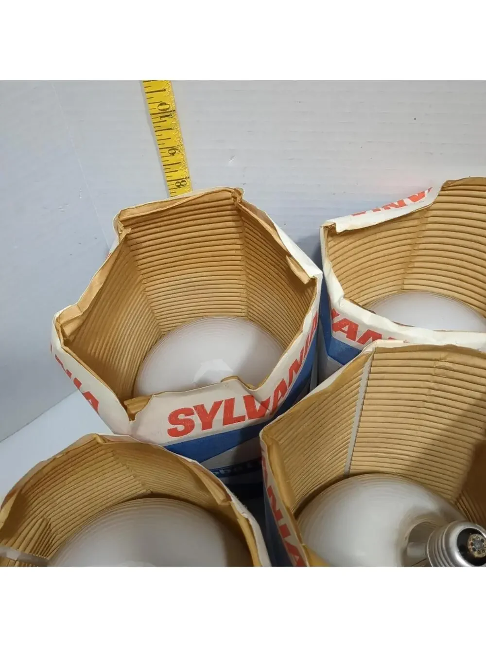 6 Nos Sylvania 40 Watt Globe  Soft White Light Bulbs Frosted